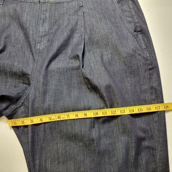 NYDJ Teresa Ankle Wide Leg Jeans with Pleats in Rinse Women's Plus Size 22W - Picture 15 of 16